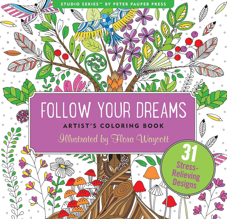 Peter Pauper Press Follow Your Dreams Adult Coloring Book