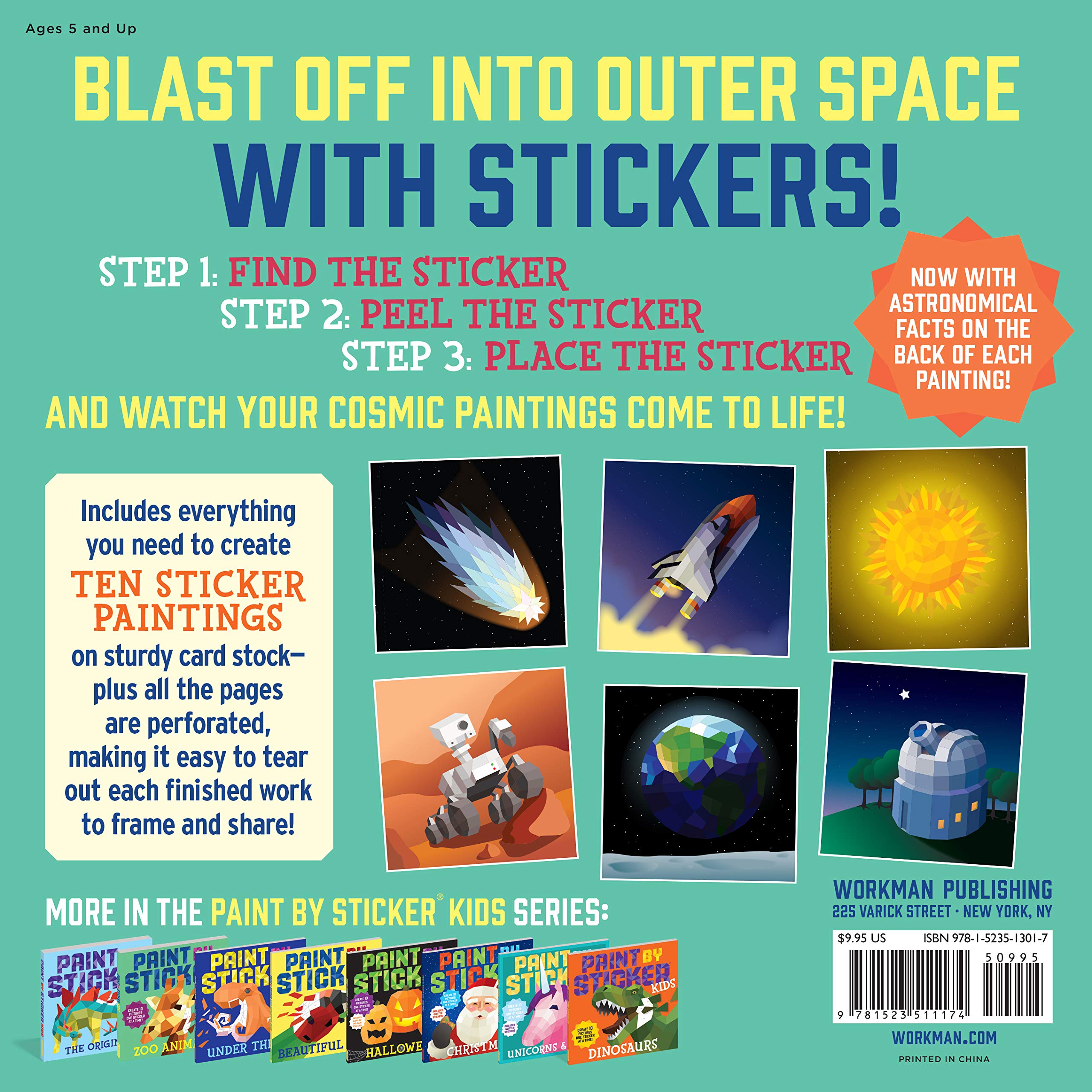 Paint By Sticker Kids Outer Space