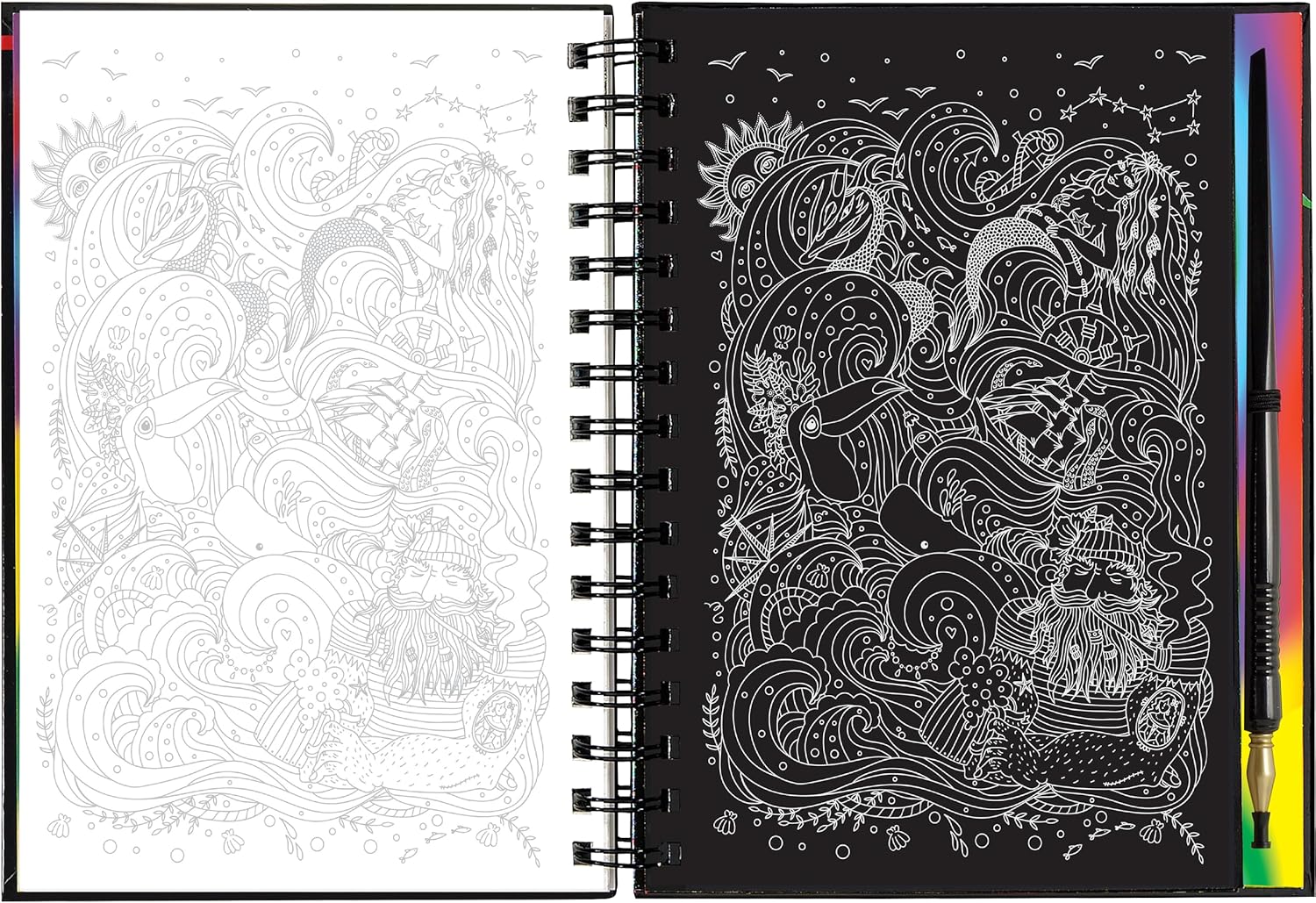 Extreme Mermaids Scratch and Sketch Book