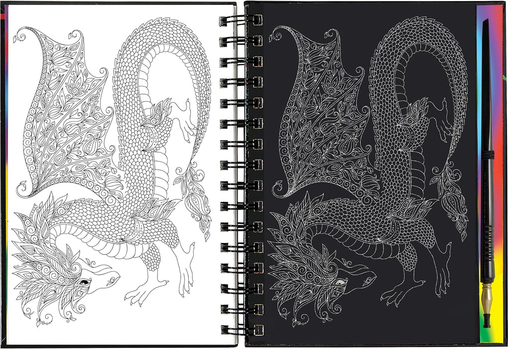 Peter Pauper Press Scratch & Sketch Extreme! Dragons Activity Book