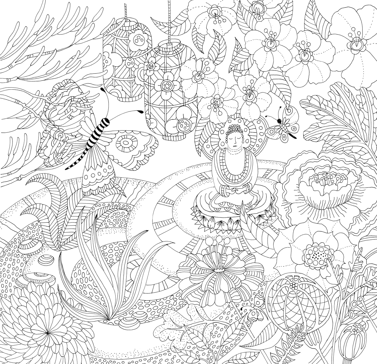 Peter Pauper Press Zen Garden Adult Coloring Book