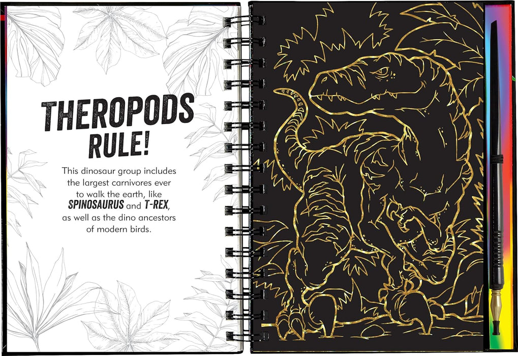 Extreme Dinosaurs Scratch and Sketch Book