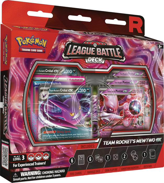 Pokémon TCG: Team Rocket’s Mewtwo ex League Battle Deck – Ready-to-Play