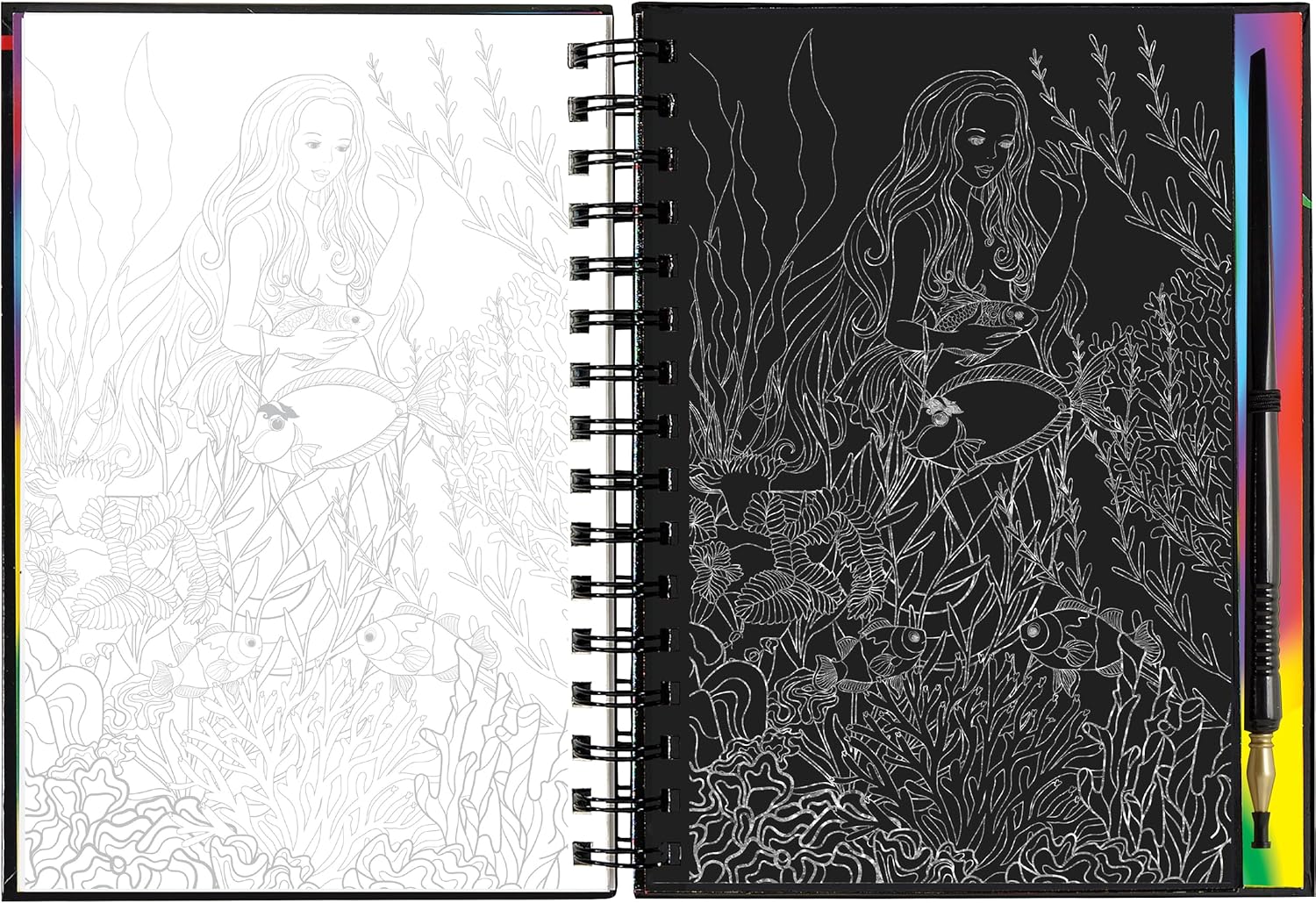Extreme Mermaids Scratch and Sketch Book