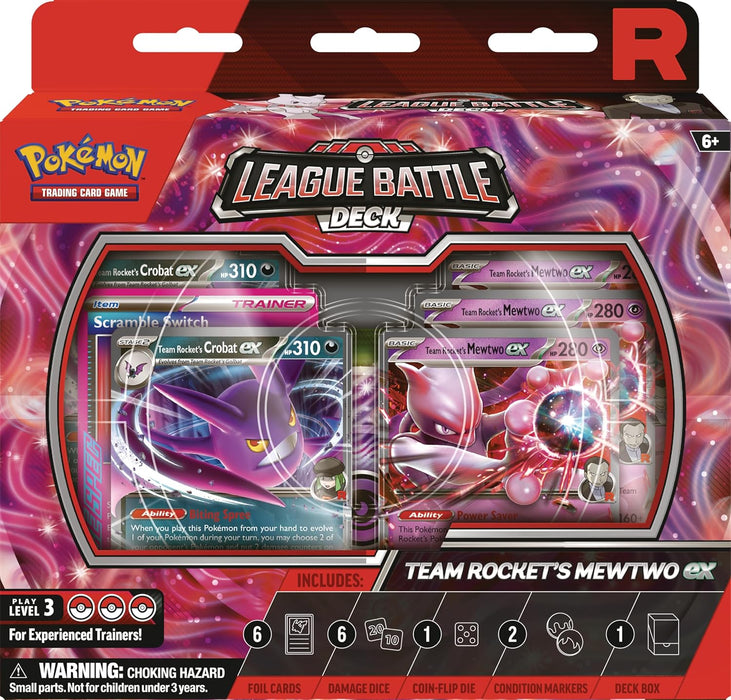 Pokémon TCG: Team Rocket’s Mewtwo ex League Battle Deck – Ready-to-Play