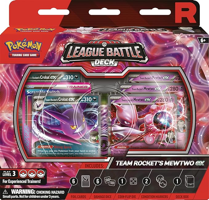 Pokémon TCG: Team Rocket’s Mewtwo ex League Battle Deck – Ready-to-Play