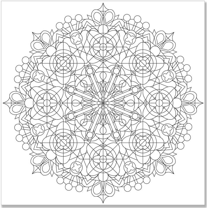 Peter Pauper Press Kaleidoscope Designs Adult Coloring Book