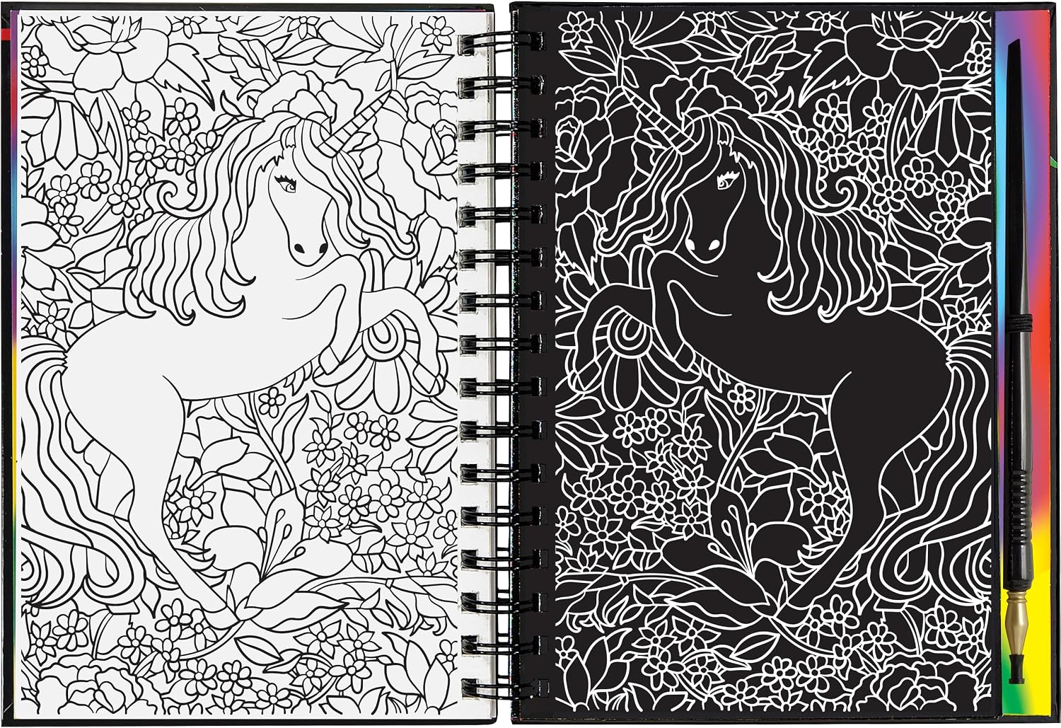 Peter Pauper Press Extreme! Scratch & Sketch Unicorns Activity Book