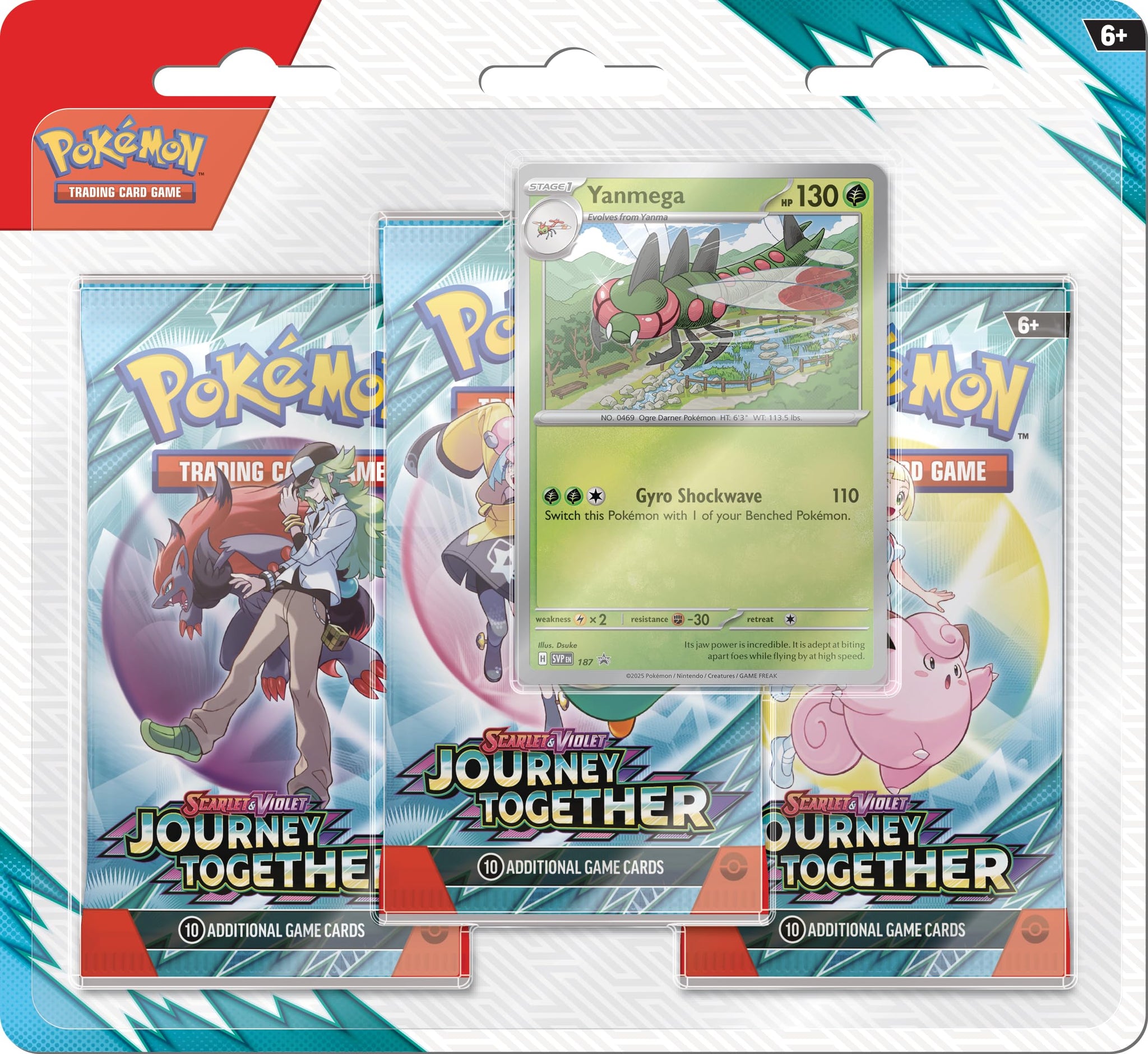 Pokemon Journey Together 3 Pack Blister - Yanmega