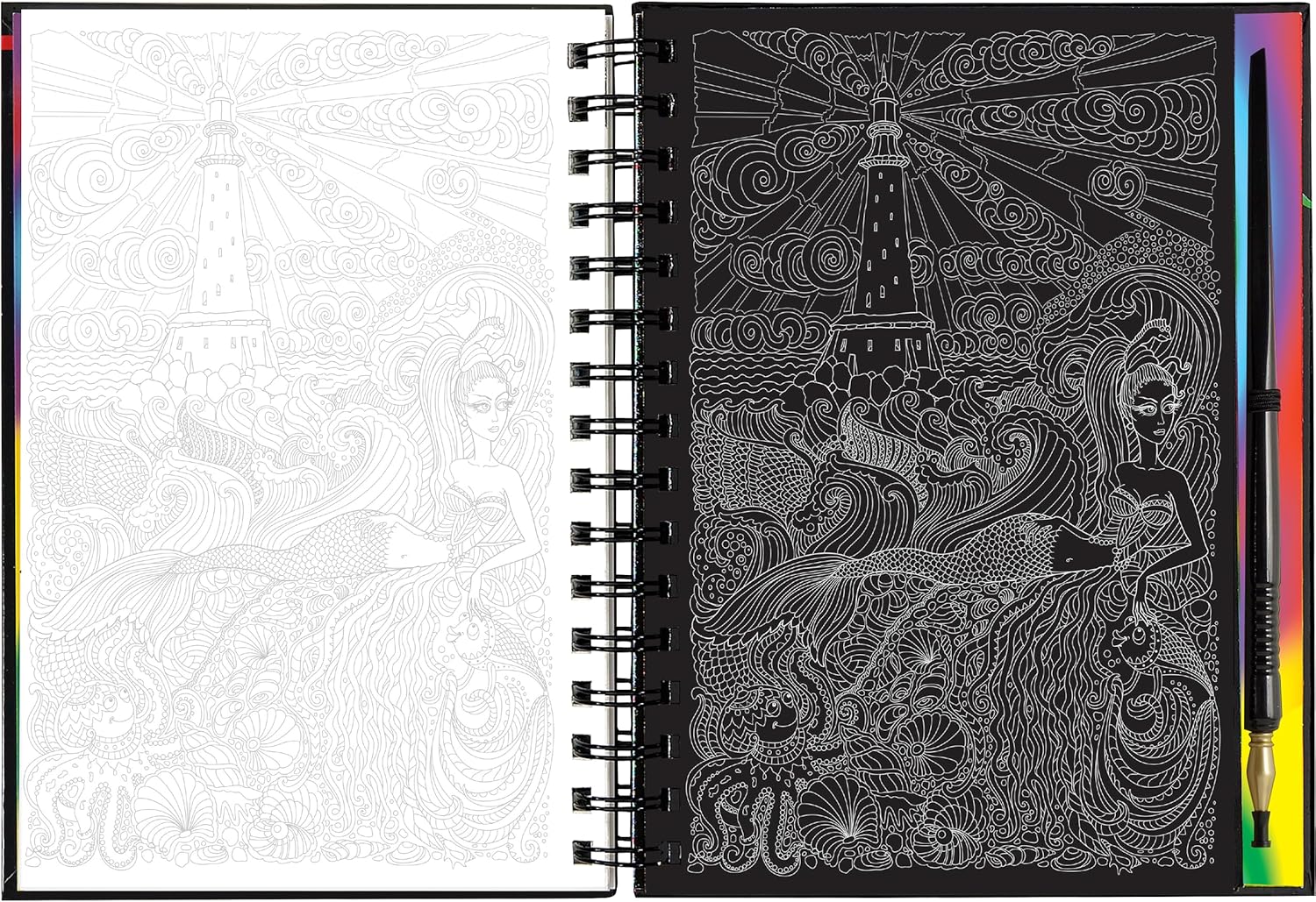 Extreme Mermaids Scratch and Sketch Book