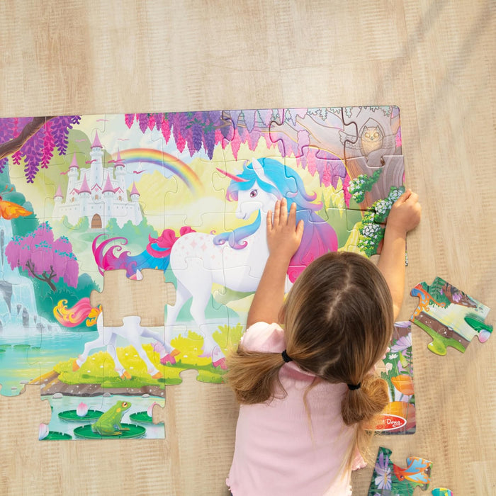 Unicorn Glow in the Dark Floor Puzzle - 48 Pieces
