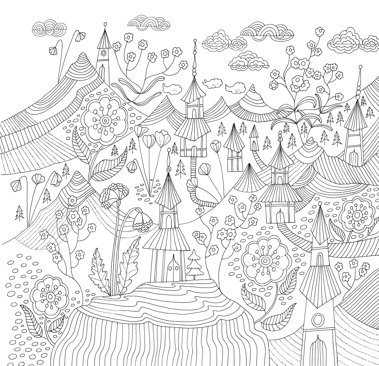 Peter Pauper Press Zen Garden Adult Coloring Book