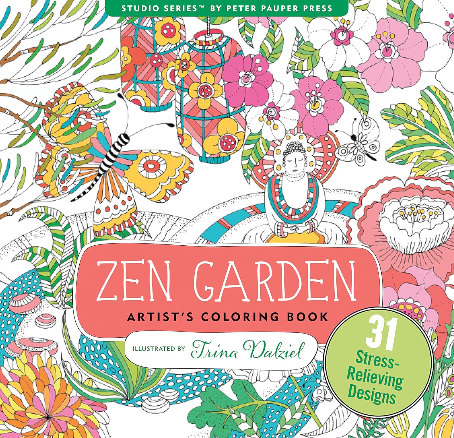 Peter Pauper Press Zen Garden Adult Coloring Book