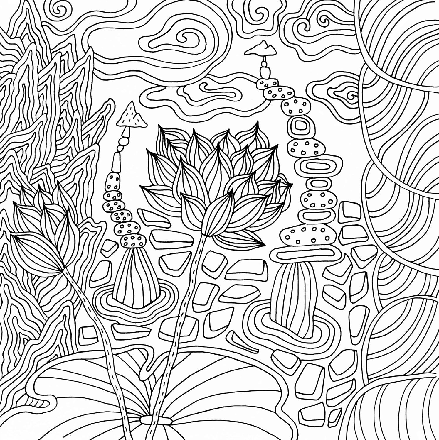 Peter Pauper Press Serenity Adult Coloring Book