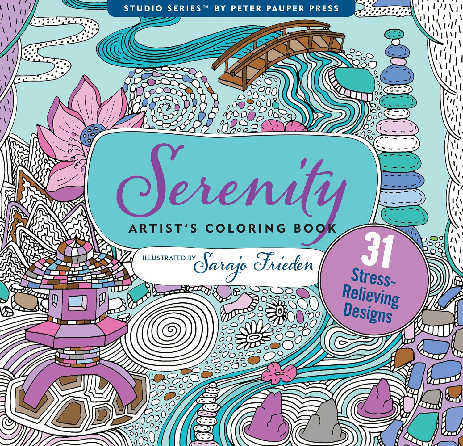 Peter Pauper Press Serenity Adult Coloring Book
