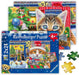 Ravensburger Christmas Kitties Jigsaw Puzzle: 2x24 Pieces, Premium Quality, Ages 4+