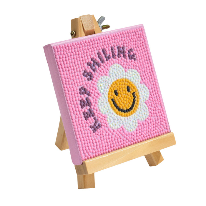 Mini Easels - Keep Smiling Diamond Art