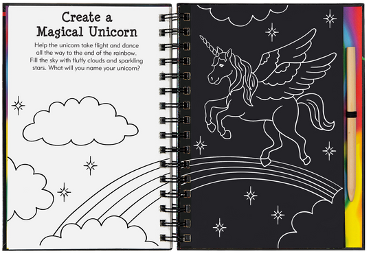 Sparkle Scratch and Sketch Book