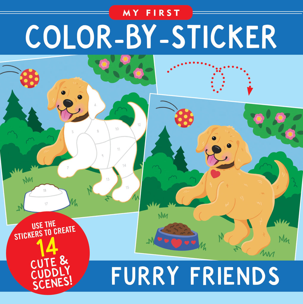 My First Color By Sticker Book Furry Friends