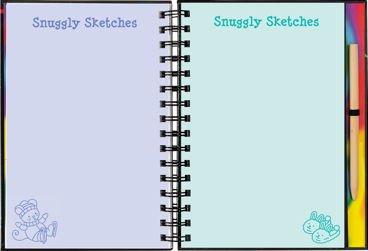 Peter Pauper Press Cozy Animals Scratch and Sketch Activity Book