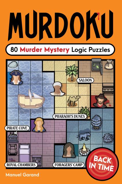 Puzzlewright Press Murdoku Back in Time Logic Puzzle Book