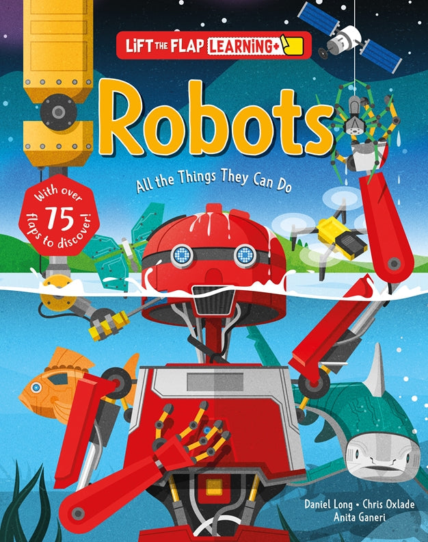 Lift the Flap: Learning+ Robots Hardback Book