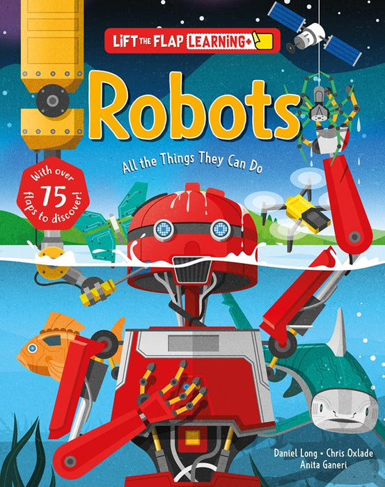 Lift the Flap: Learning+ Robots Hardback Book