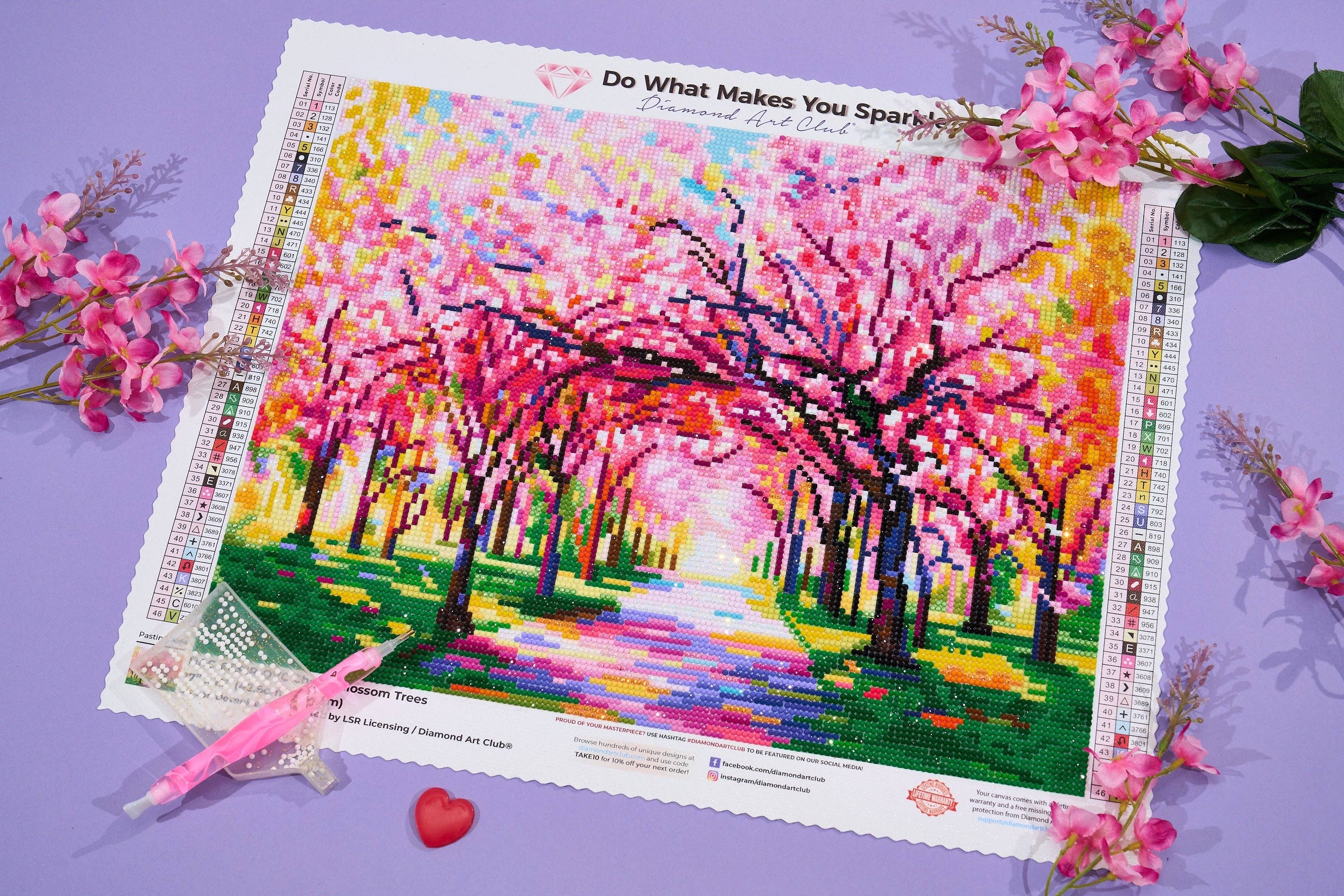 Cherry Blossom Trees Diamond Art