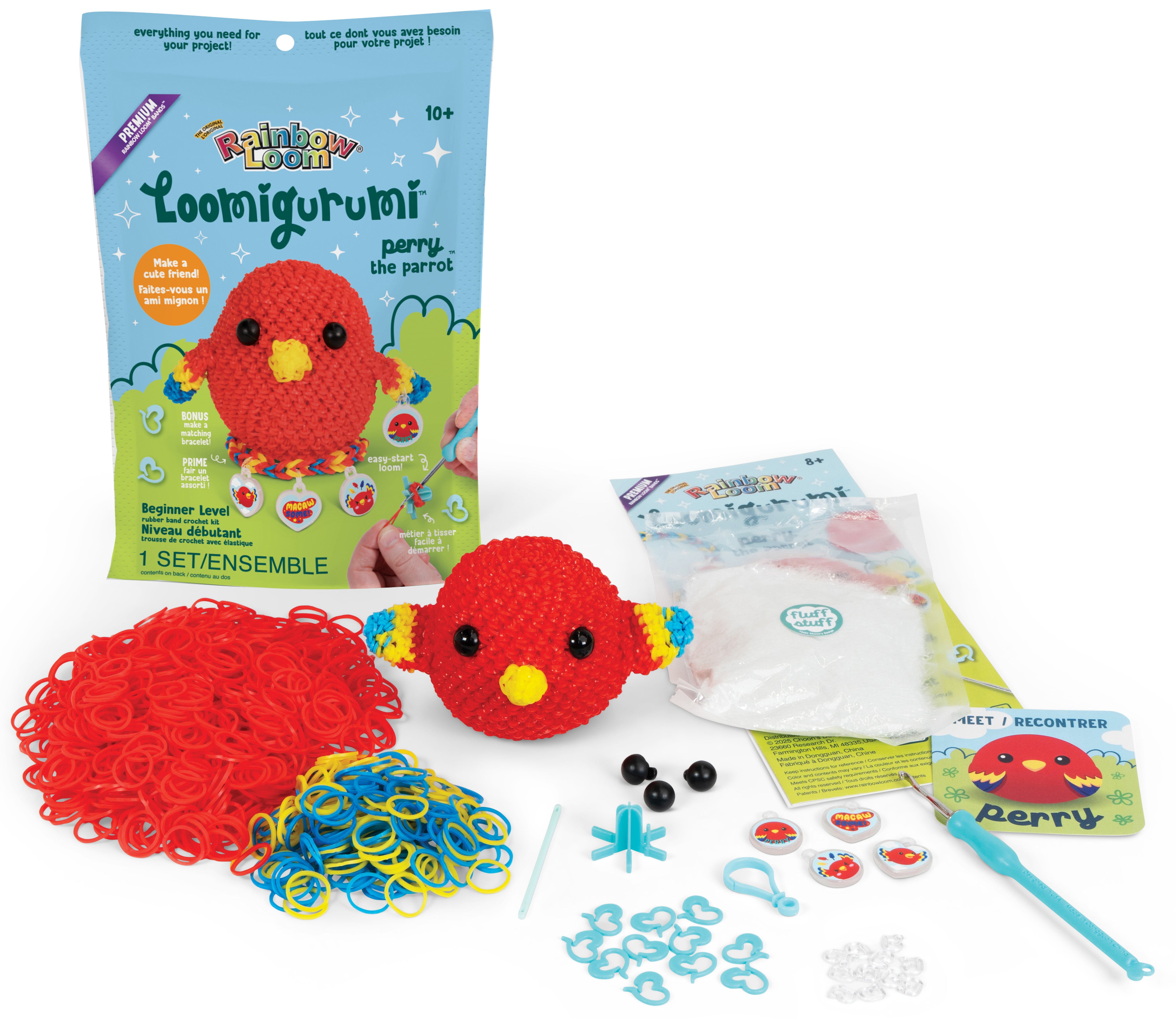 Rainbow Loom Loomigurumi Parrot Craft Kit