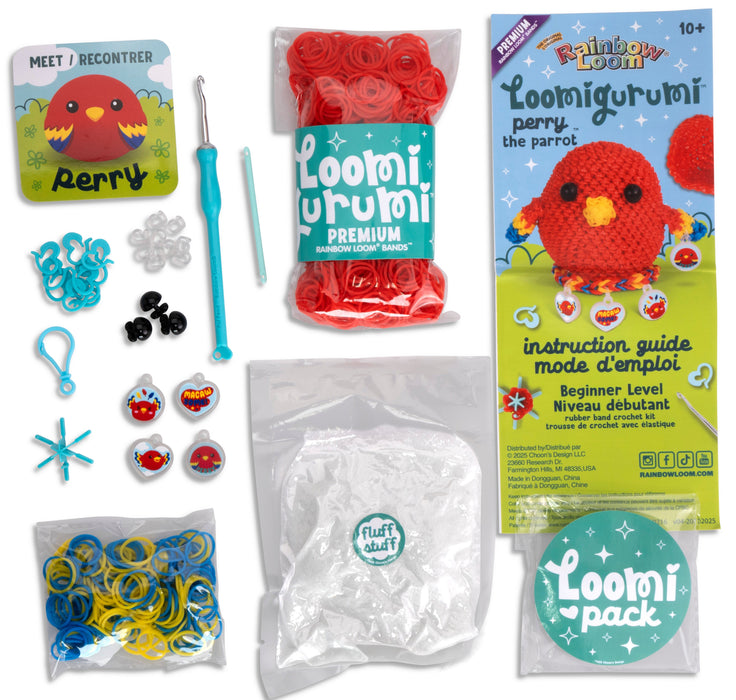 Rainbow Loom Loomigurumi Parrot Craft Kit