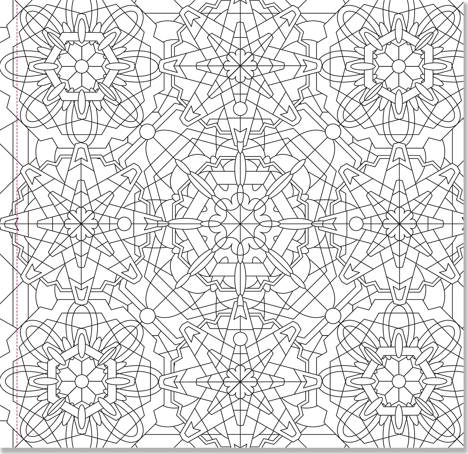 Peter Pauper Press Kaleidoscope Designs Adult Coloring Book