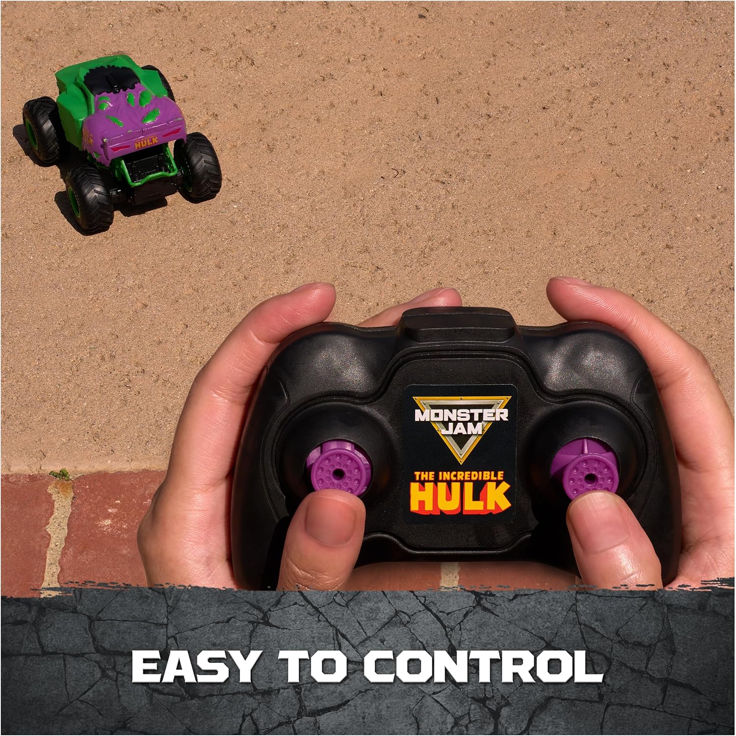 Monster Jam Marvel Hulk RC Monster Truck 1:24 Scale Remote Control Toy