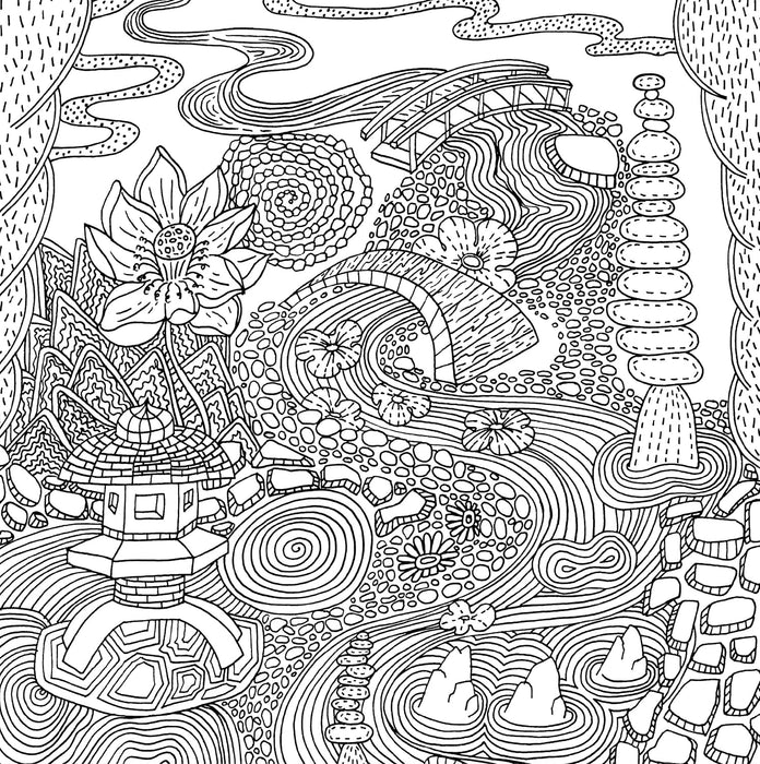 Peter Pauper Press Serenity Adult Coloring Book