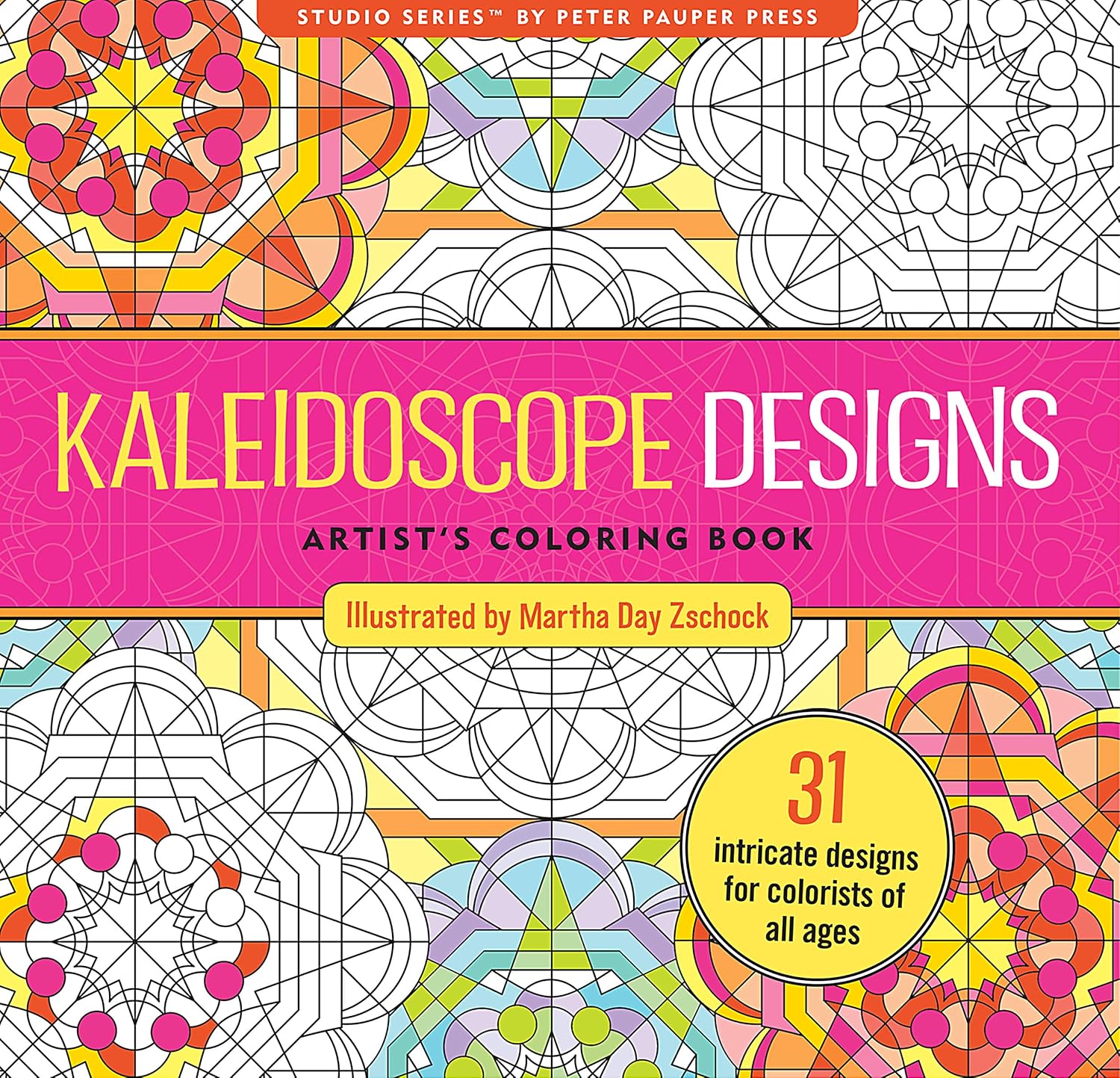 Peter Pauper Press Kaleidoscope Designs Adult Coloring Book