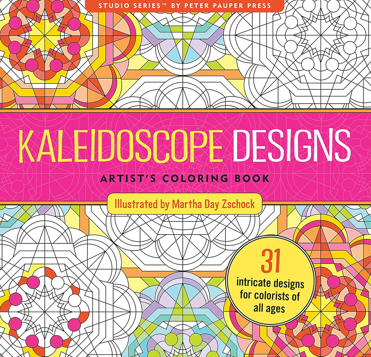 Peter Pauper Press Kaleidoscope Designs Adult Coloring Book