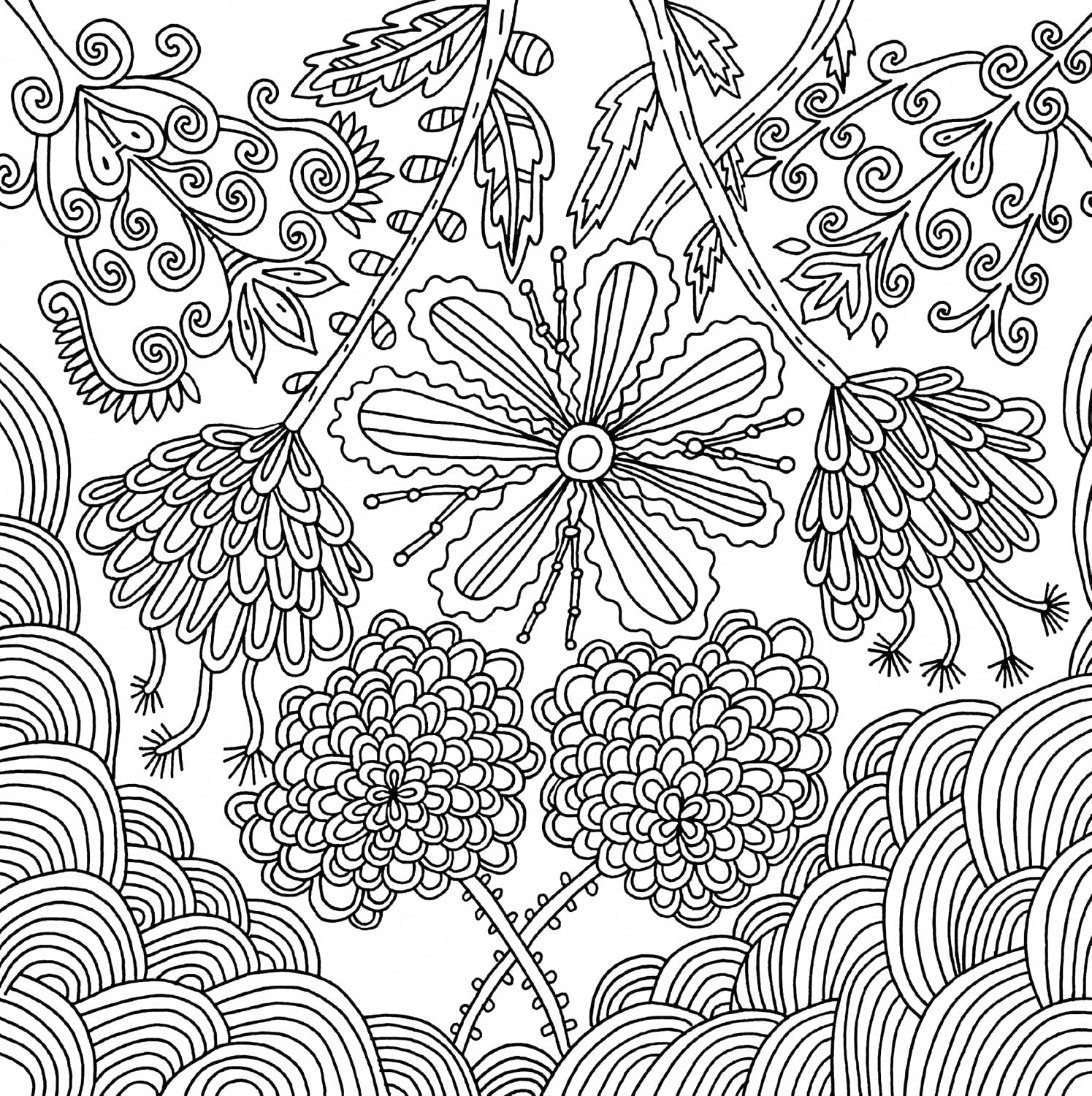 Peter Pauper Press Serenity Adult Coloring Book
