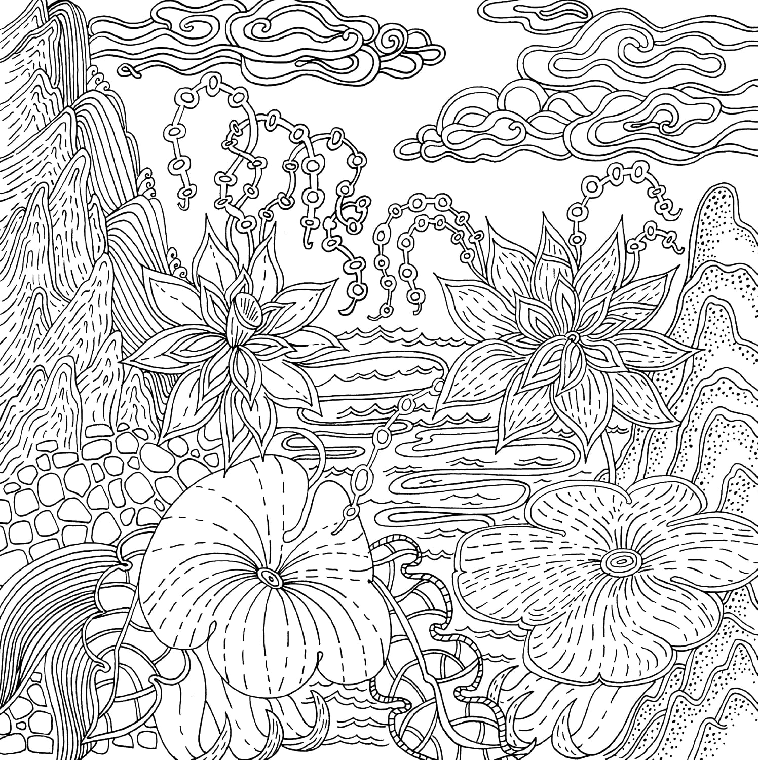 Peter Pauper Press Serenity Adult Coloring Book