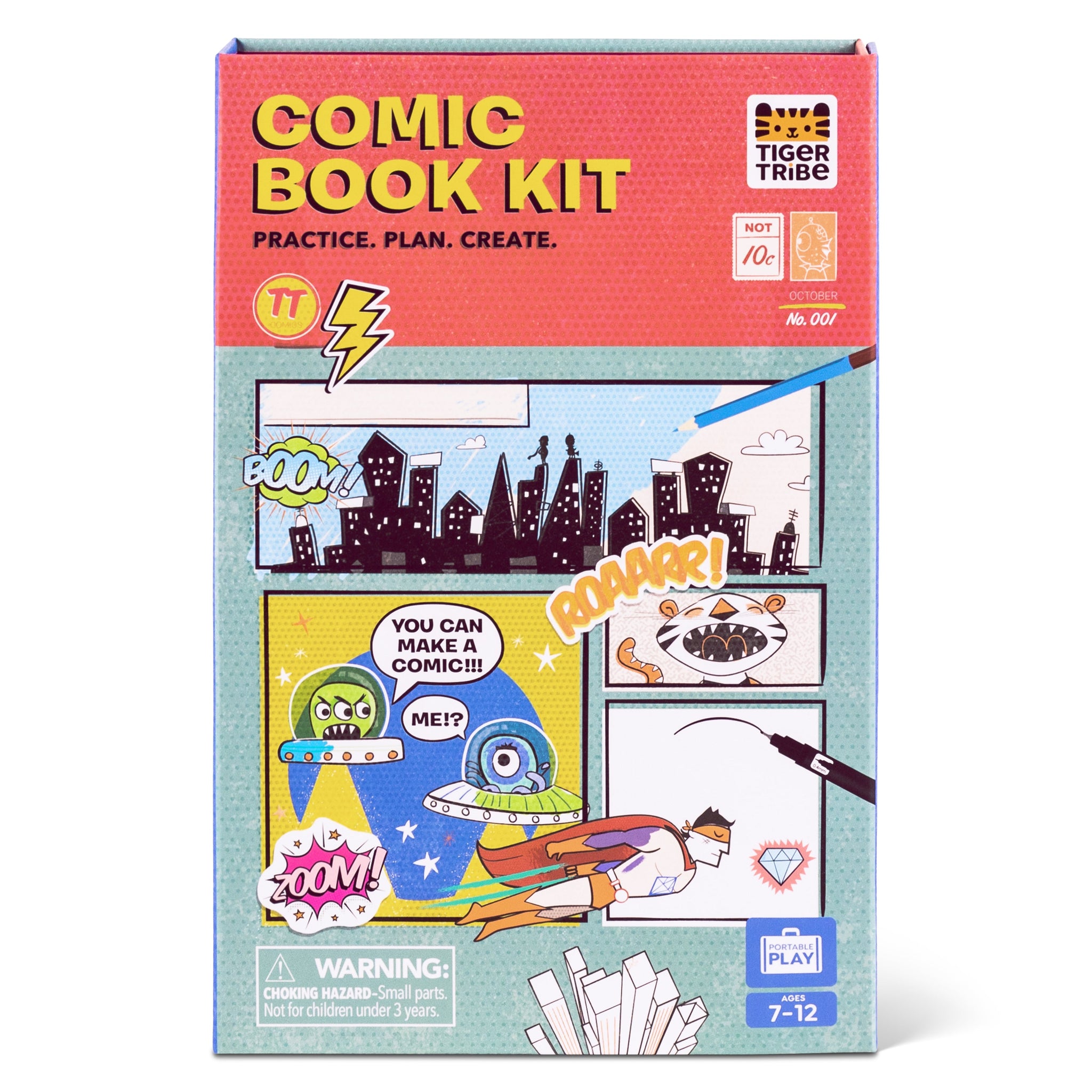 Tiger Tribe Comic Book Creation Kit: Practice, Plan, Create