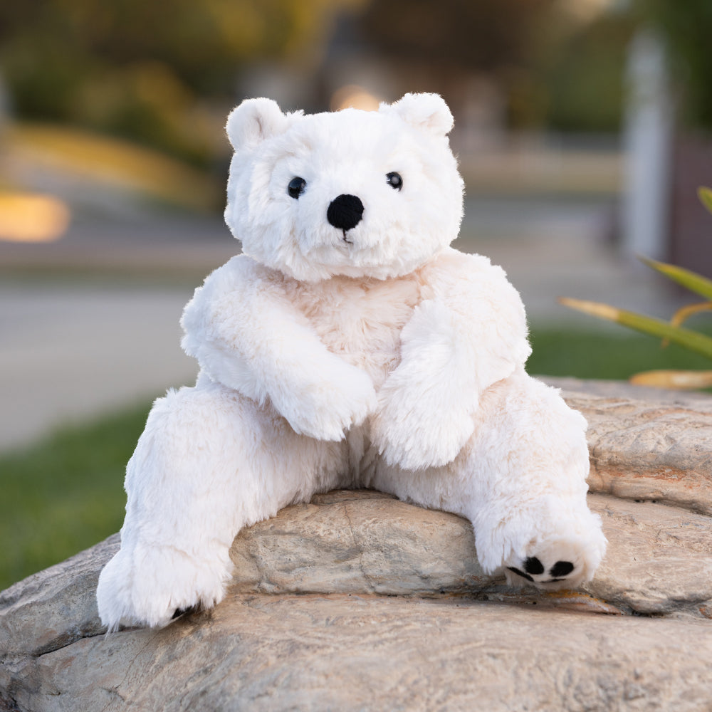 Antonio Baby Polar Bear Plush Toy: Soft, Huggable 16-inch Stuffed Animal
