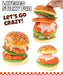 Grabie Ultimate Teriyaki Burger Bun Stress Relief Squishy Toy