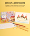 Grabie Dessert-Themed Watercolor Coloring Book 15-Sheet Set