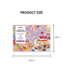 Grabie Dessert-Themed Watercolor Coloring Book 15-Sheet Set
