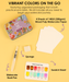 Grabie Watercolor Pocket Set of 12 With Brush Holiday Colors (Pack of 6)