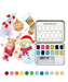 Grabie Watercolor Pocket Set of 12 With Brush Holiday Colors (Pack of 6)