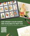 Grabie Holiday-Themed Watercolor Coloring Book 15-Sheet Set