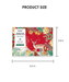 Grabie Holiday-Themed Watercolor Coloring Book 15-Sheet Set