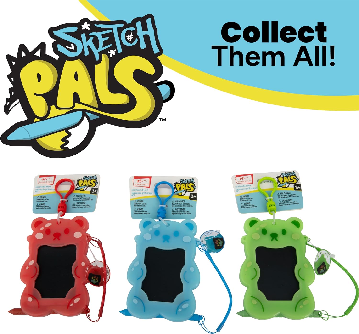 Sketch Pals Gummy Bear Clip Red, Green or Blue