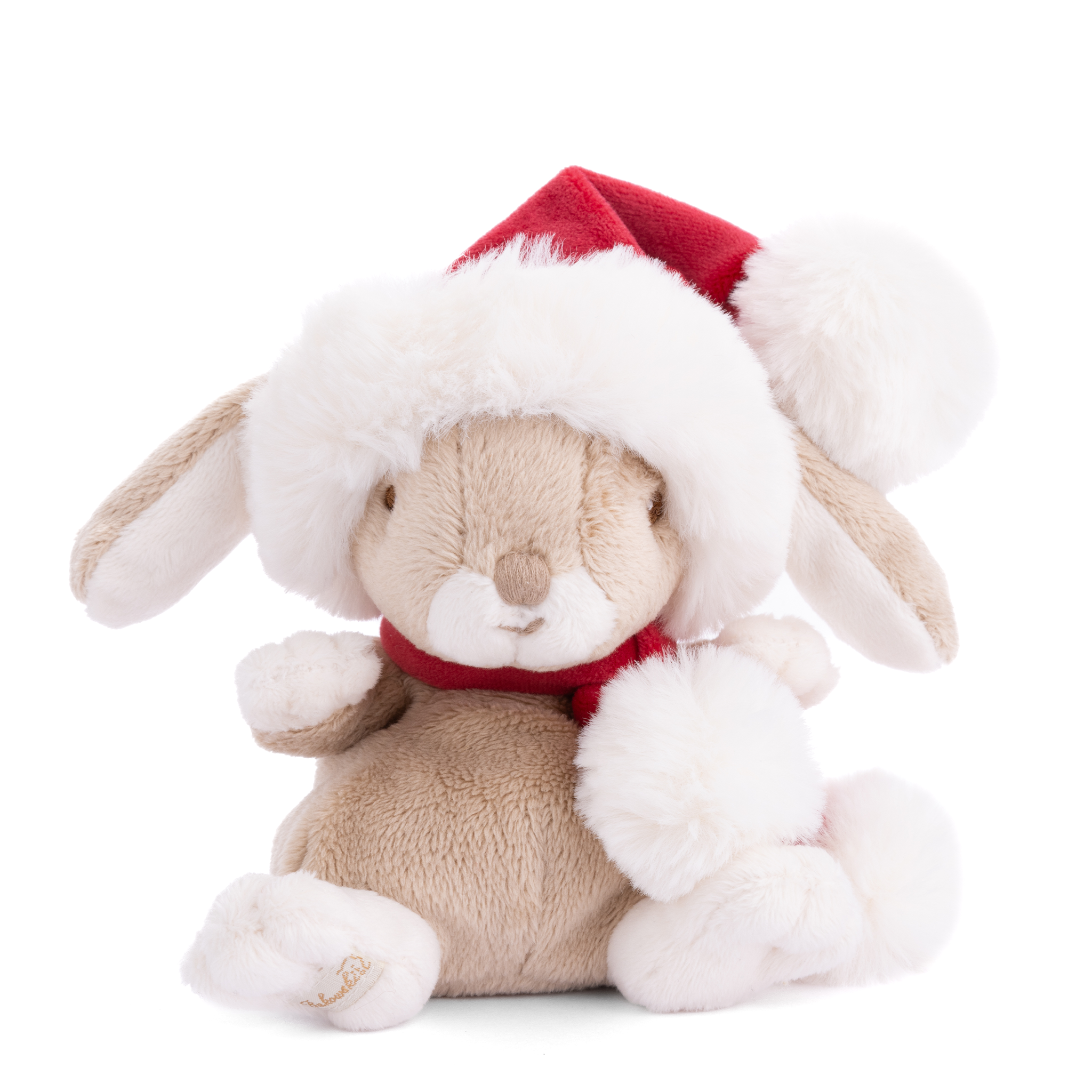 Kanini Christmas Plush Bunny: Cozy Santa Hat, Soft Stuffed Animal