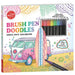 Klutz Brush Pen Doodles Chill Out Coloring Book Set