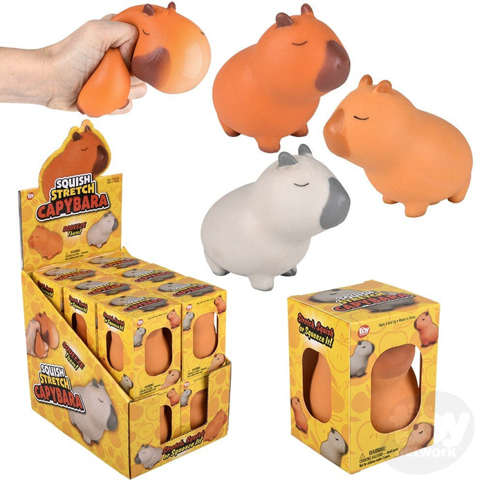 Squish and Stretch Capybara Fidget Toy 3.5-Inch Display